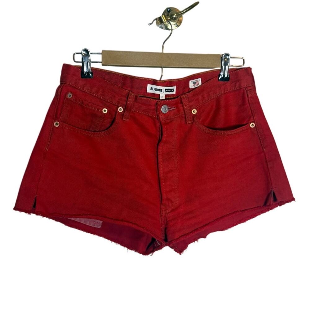 RE/DONE x Levi's Red Denim Shorts Women's Sz. 27